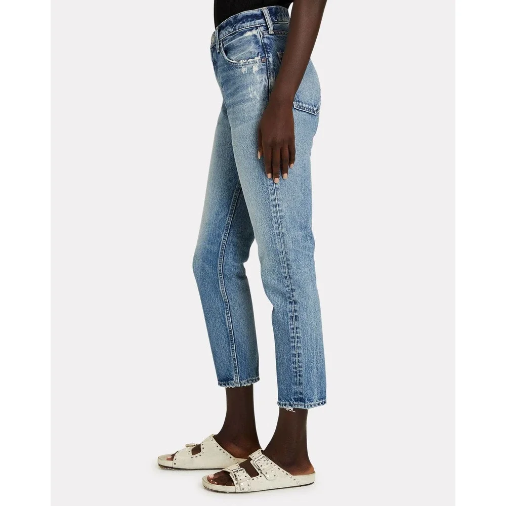 MOUSSY VINTAGE Dells Cropped Boy Skinny Jeans 25 NWOT